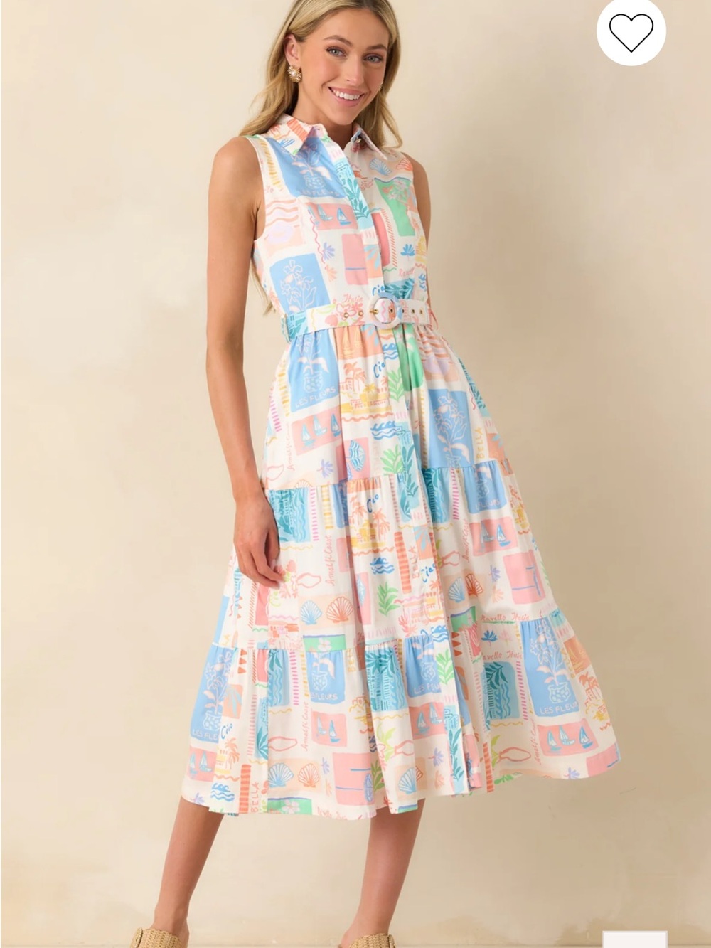 NWT Prosperina Cara maxi Dress in Pastel multi Print XS